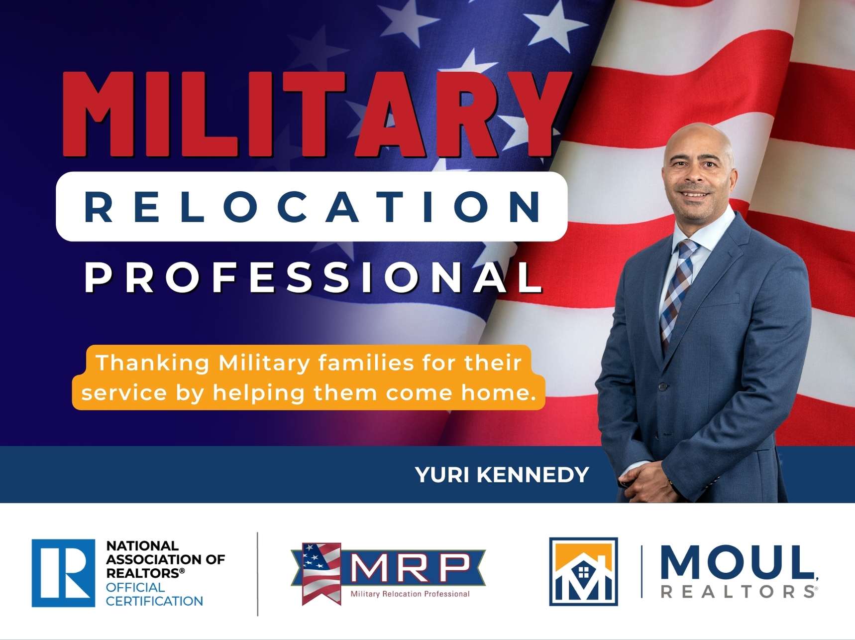 Military Relocation Professional Yuri Kennedy Announcement
