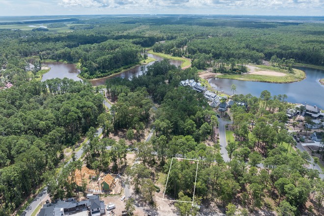 Aerial view of lot