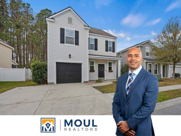 94 Heritage - Agent in front of property