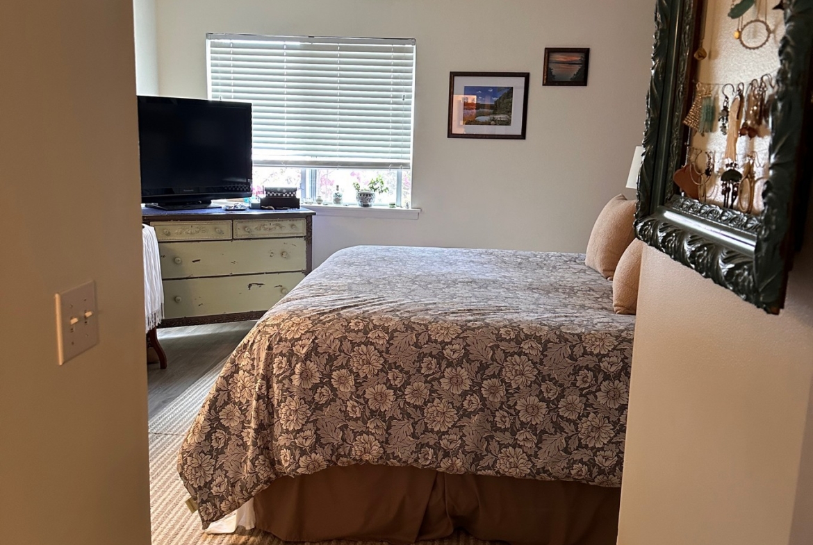 Bedroom of condo