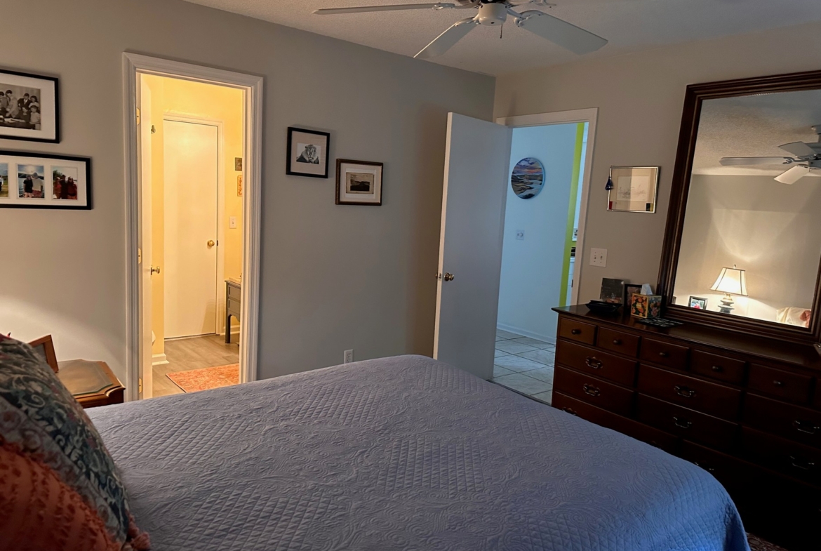 Bedroom of condo