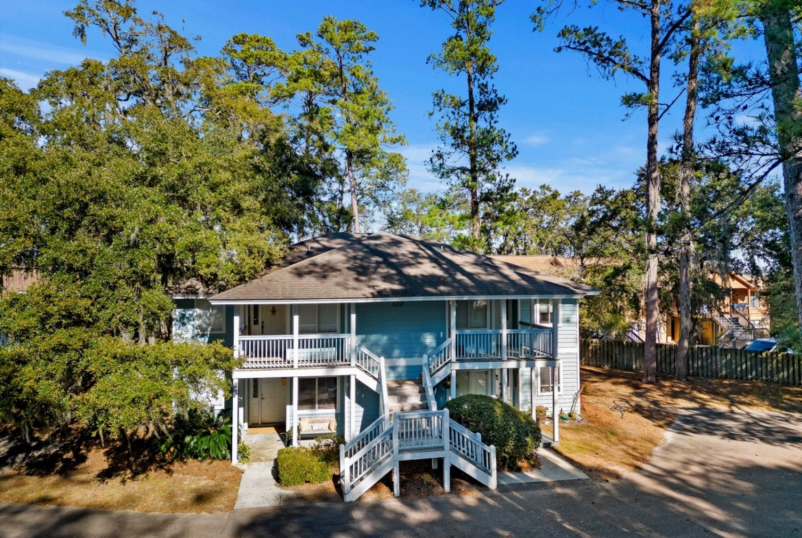 Aerial of condos