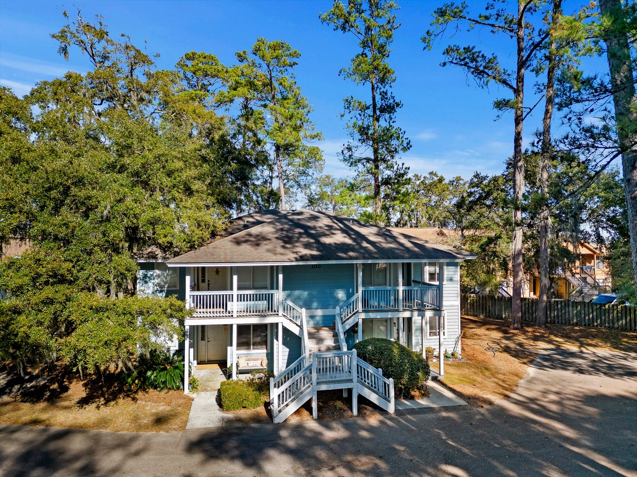 Aerial of condos