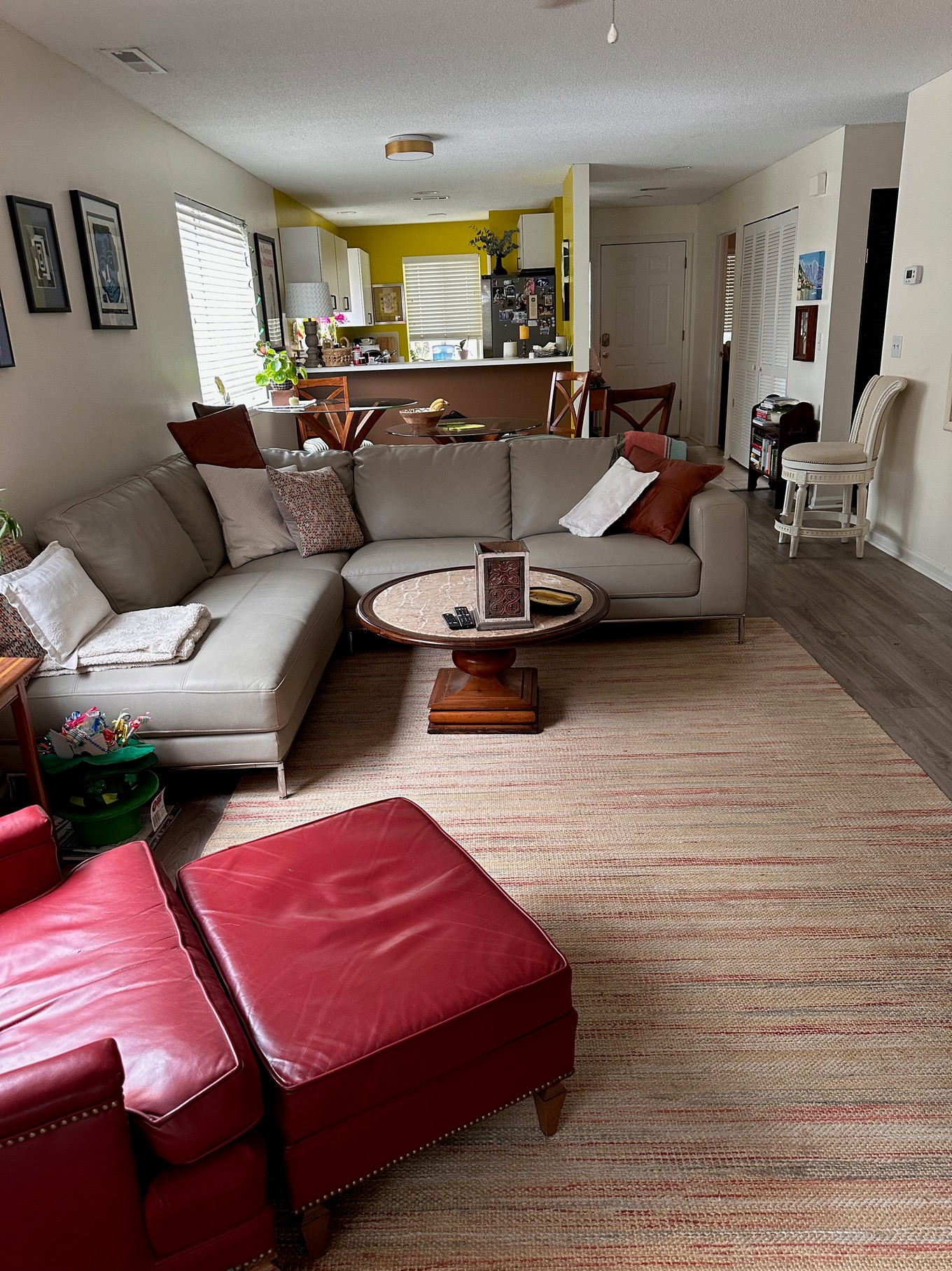 Living room of condo