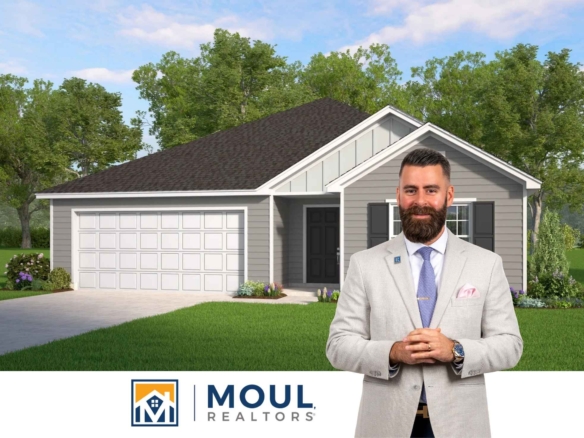 47 Founders Walk - Agent in front of property