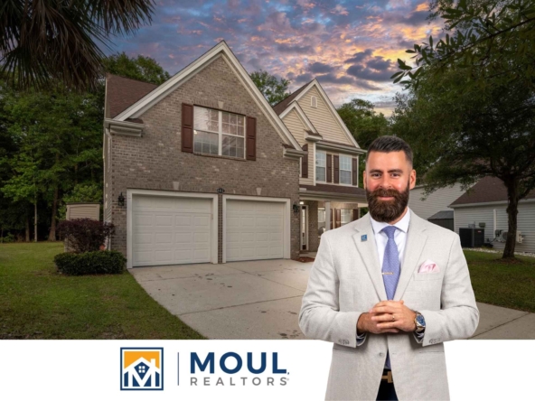 482 Live Oak Walk - Agent in front of property