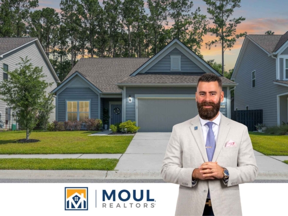 145 Rudder Run- Agent in front of property